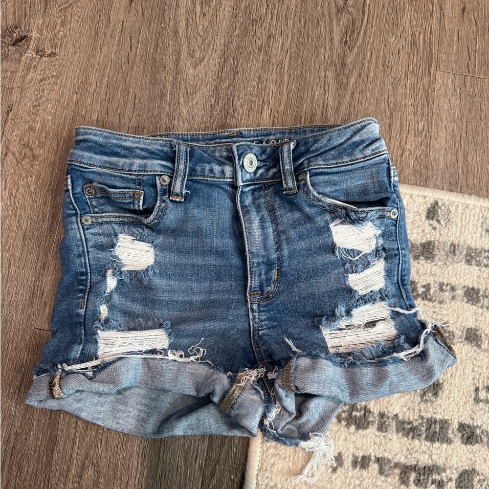 American Eagle Distressed Denim Women Shorts